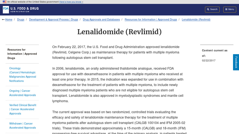 Lenalidomide (Revlimid)