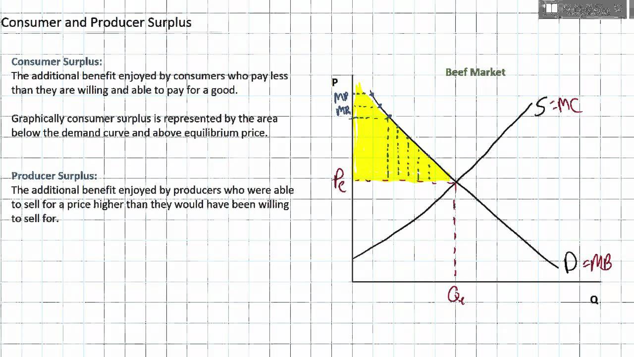 Lesson Overview: Consumer and Producer Surplus