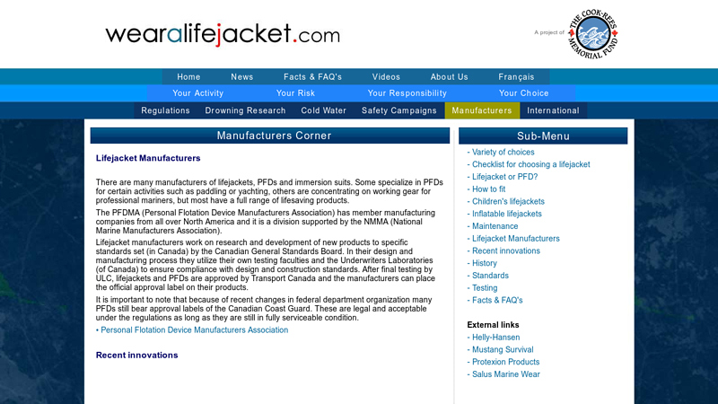 Lifejacket Manufacturers