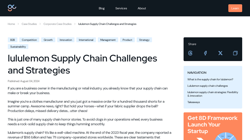 Lululemon Supply Chain Challenges and Strategies