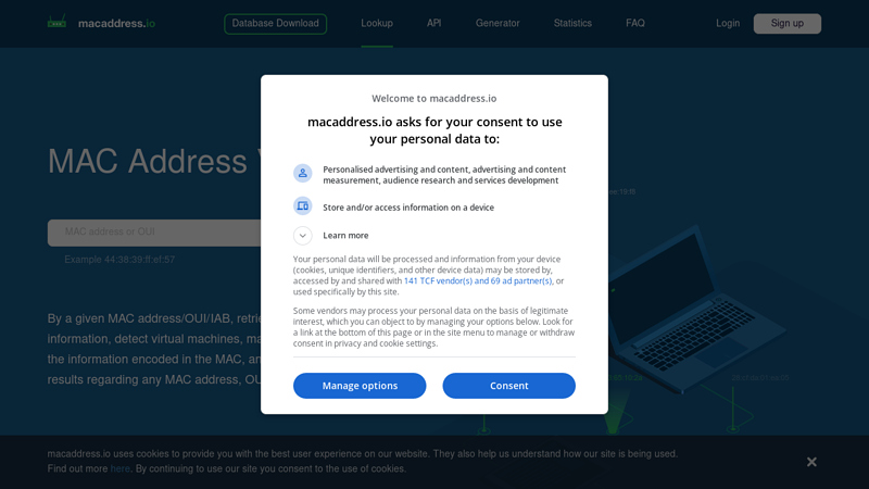 MAC Address Vendor Lookup