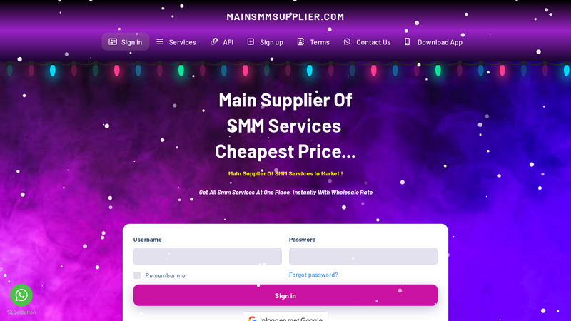 Main Smm Supplier Of SMM Services