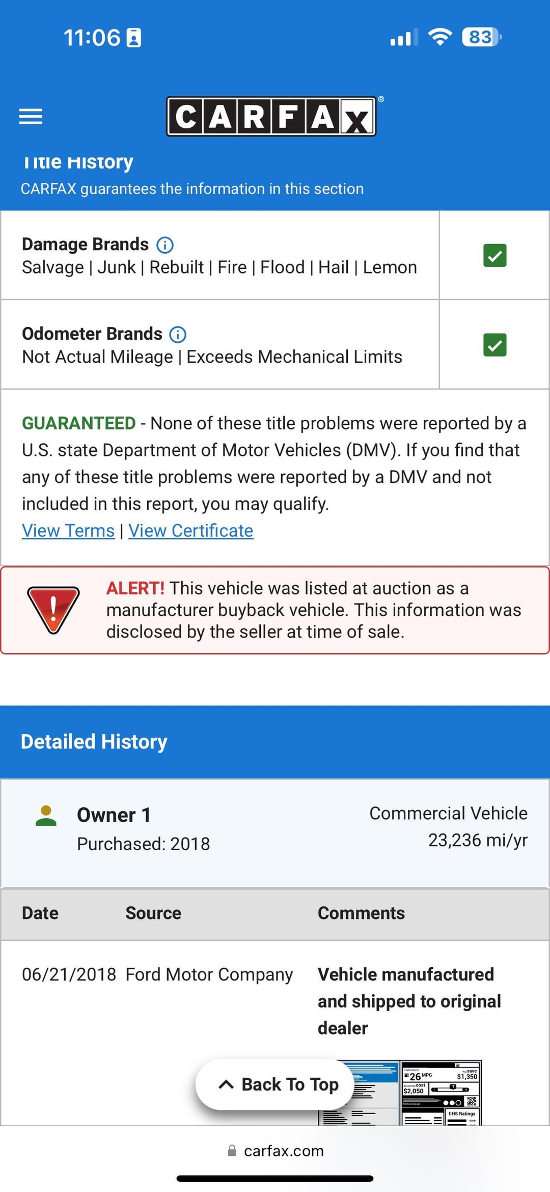 Manufacturer Buyback