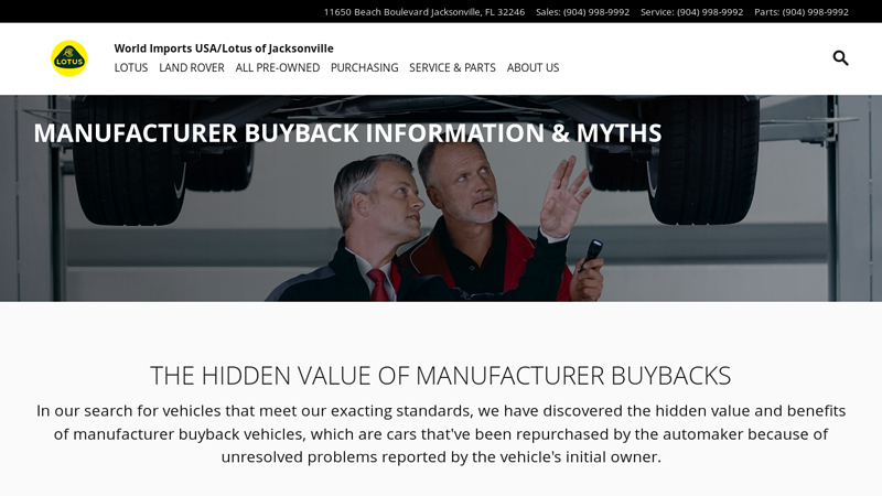 Manufacturer Buyback Information & Myths