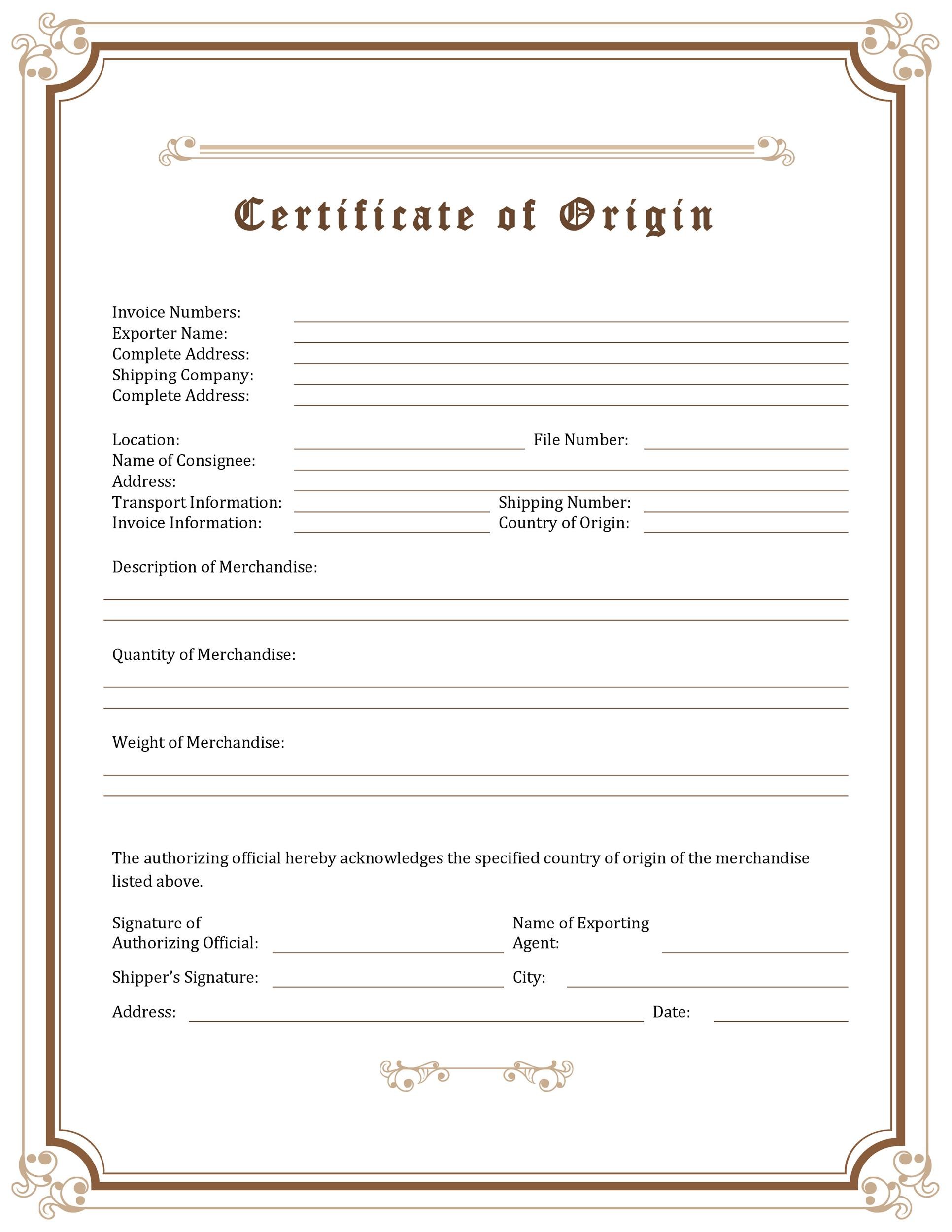 Statement Of Origin industry insight