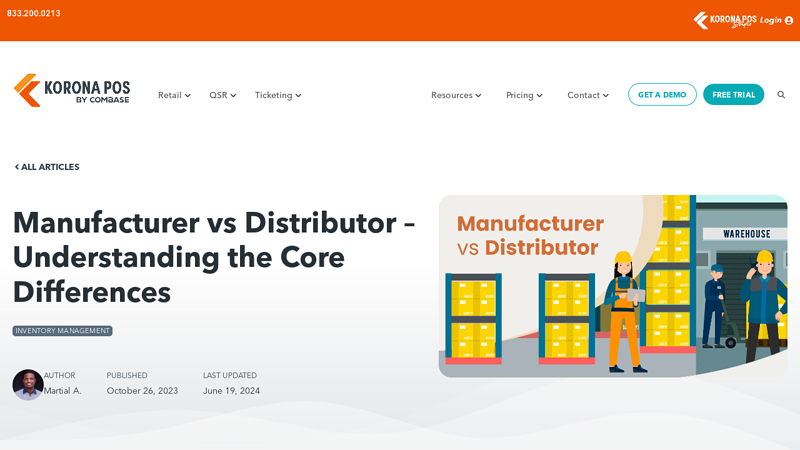 Manufacturer vs Distributor
