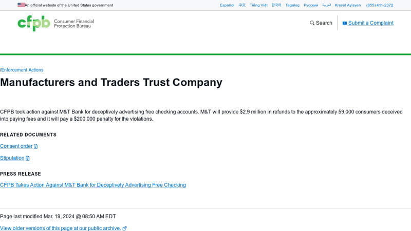 Manufacturers and Traders Trust Company