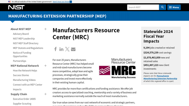 Manufacturers Resource Center (MRC)