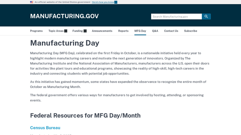 Manufacturing Day