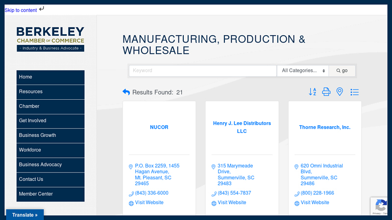 Manufacturing, Production & Wholesale QuickLink Category