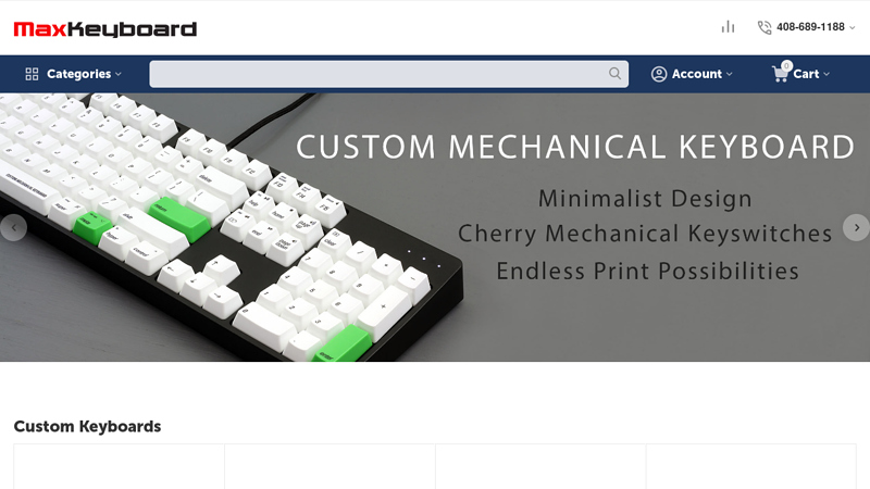 MAX Keyboards Custom Mechanical Keyboards and Cherry MX ...