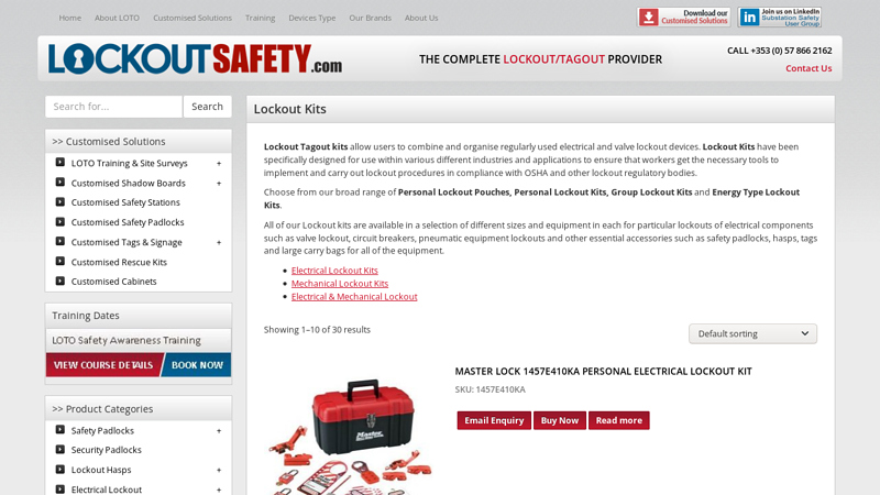 MCB and Valve Lockout Kits