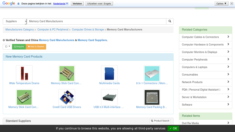 Memory Card Manufacturers