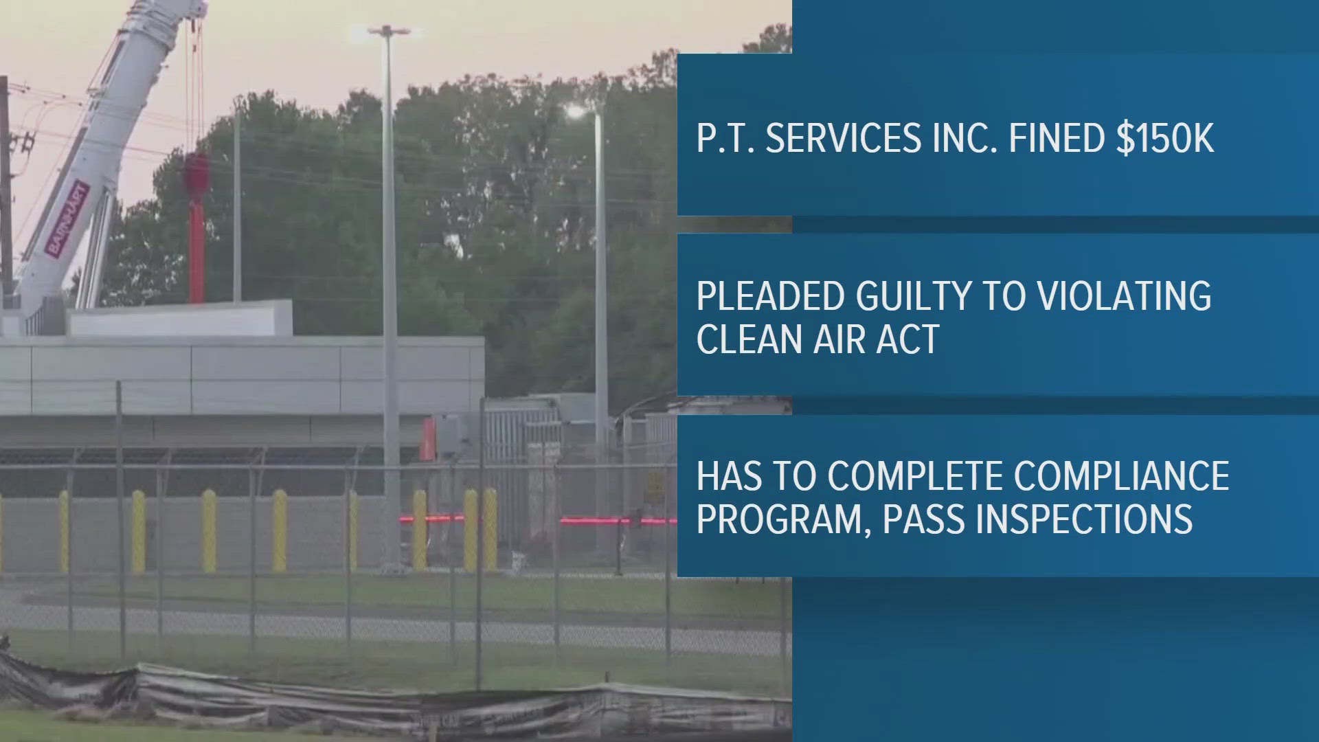 Memphis Company Sentenced for Violations of the Clean Air Act