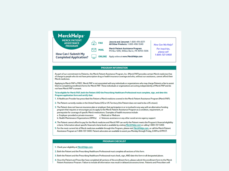 Merck Patient Assistance Programs to Help Those in Need