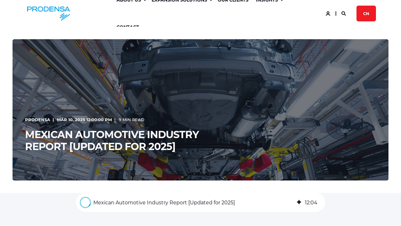 Mexican Automotive Industry Report [Updated for 2025]