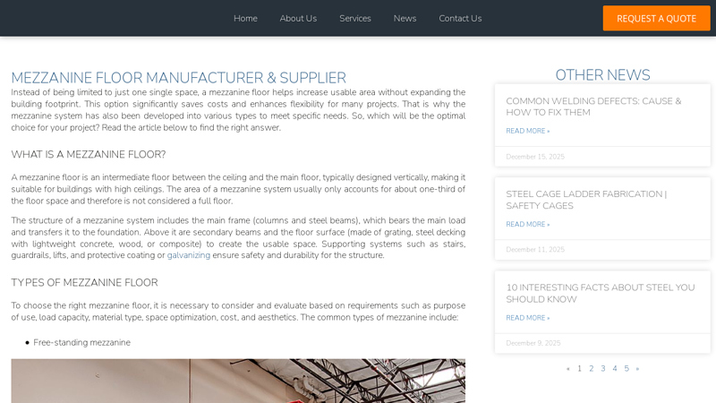 Mezzanine Floor Manufacturer & Supplier