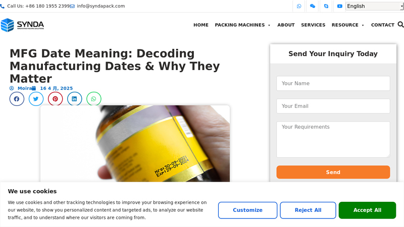MFG Date Meaning
