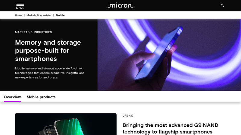 Mobile Memory and Storage for Phones