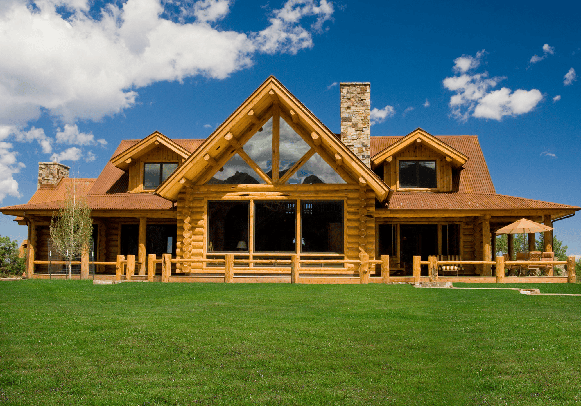 Modern Log Homes: Custom Log Homes in Colorado