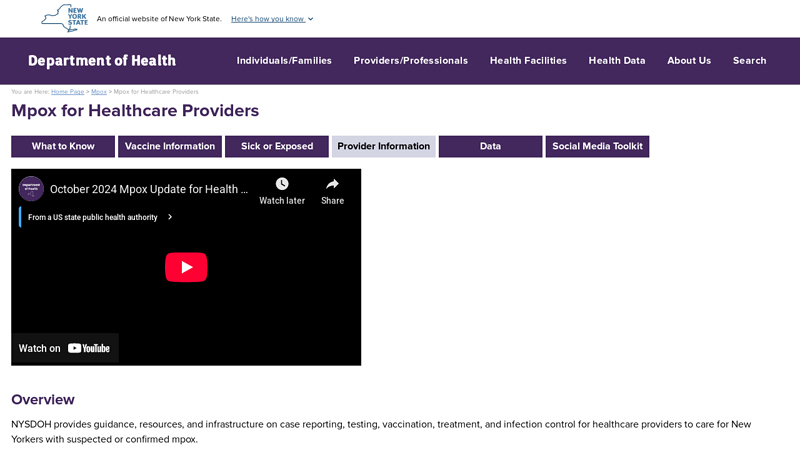 Mpox for Healthcare Providers