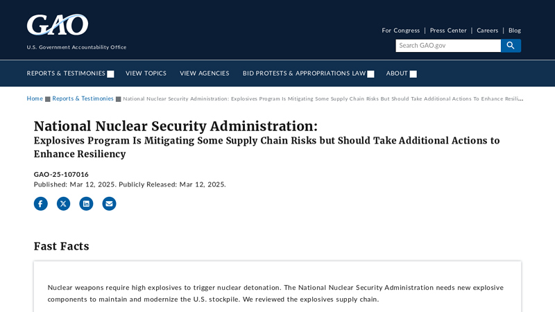 National Nuclear Security Administration