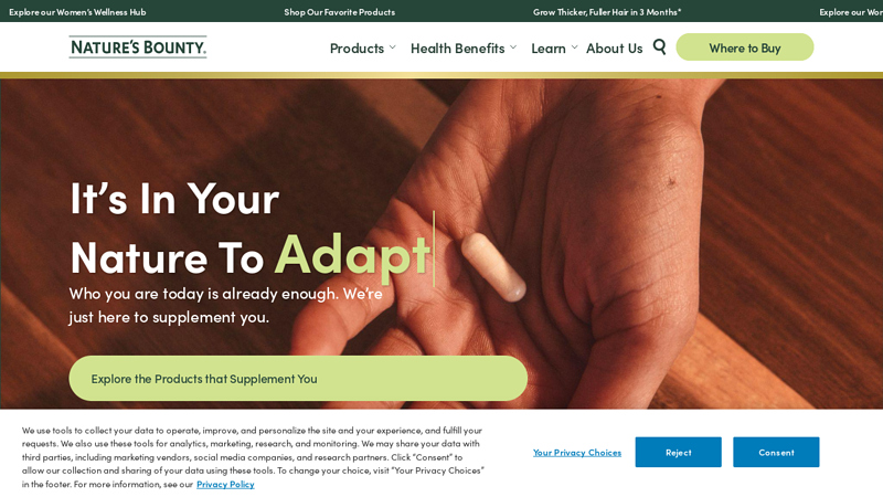 Nature's Bounty Vitamins, Supplements & Minerals