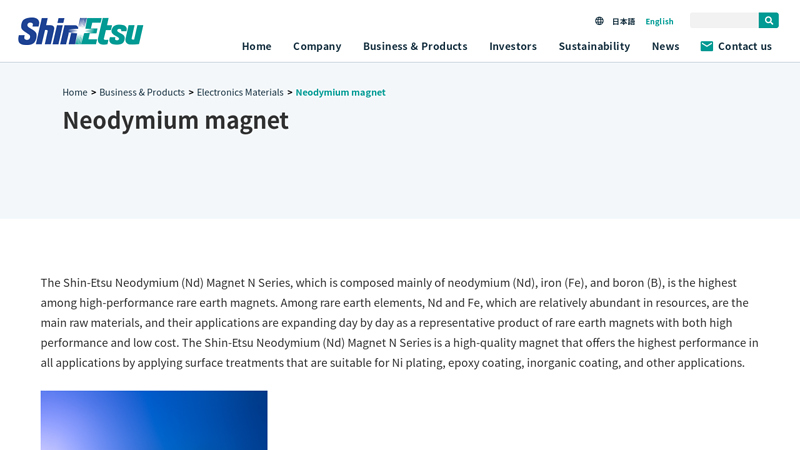 Neodymium magnet