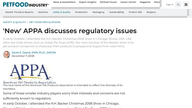 'New' APPA discusses regulatory issues
