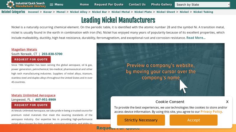 Nickel Suppliers