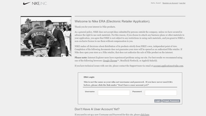 Nike ERA (Electronic Retailer Application).