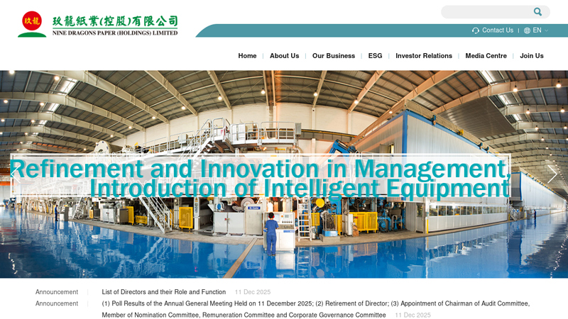 Nine Dragons Paper (Holdings) Limited