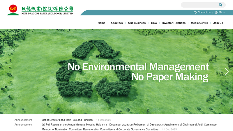 Nine Dragons Paper (Holdings) Limited
