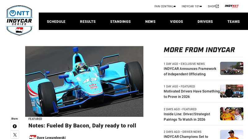 Notes: Fueled By Bacon, Daly ready to roll