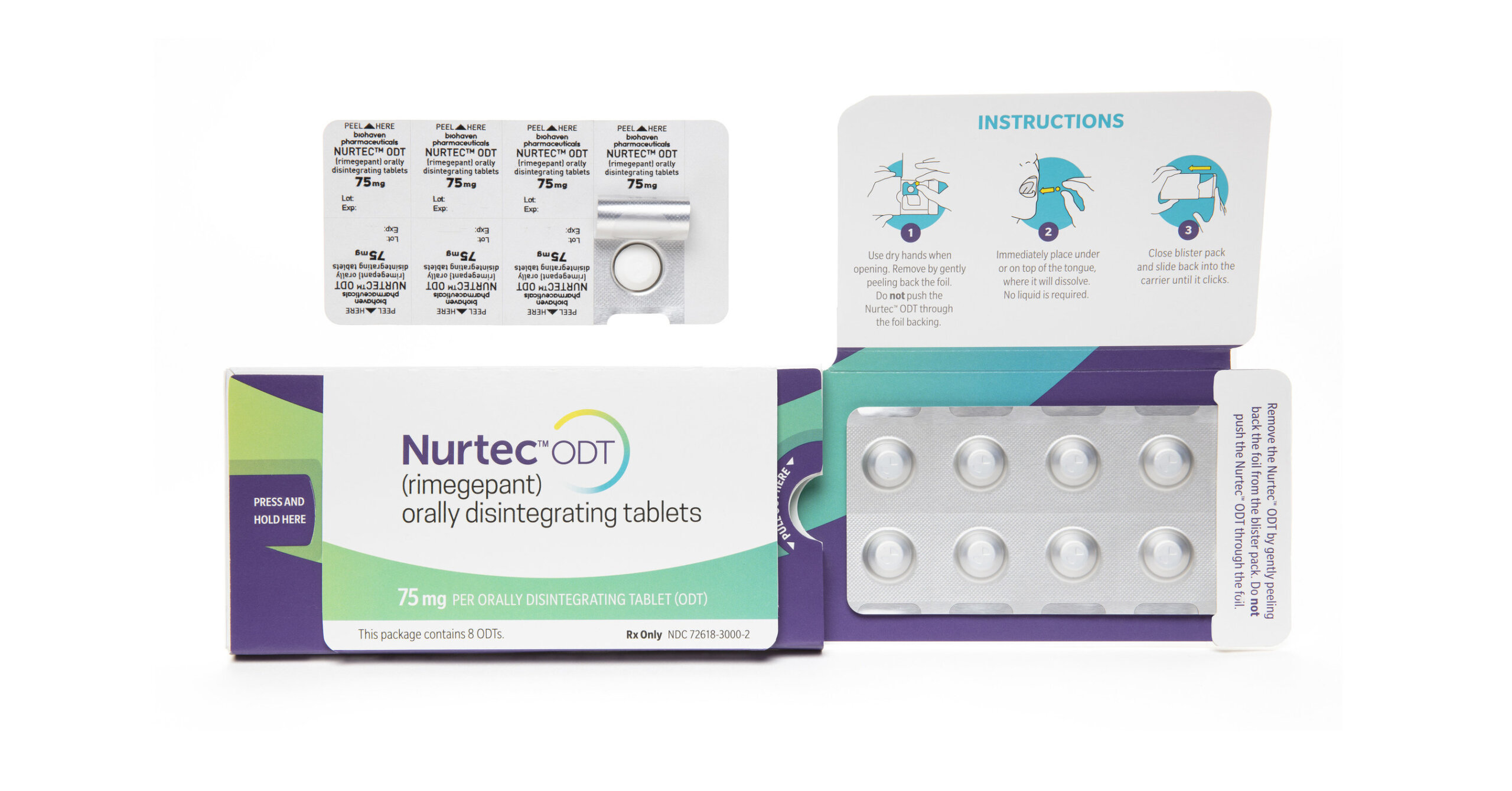 NURTEC® ODT (rimegepant) Patient information
