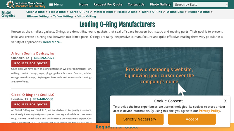 O-Ring Manufacturers