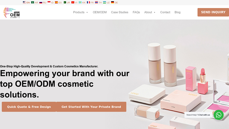OEM ODM Cosmetic & Skincare Manufacturer