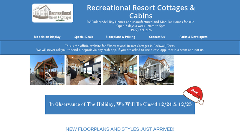 of Recreational Resort Cottages and Cabins in Rockwall, Texas