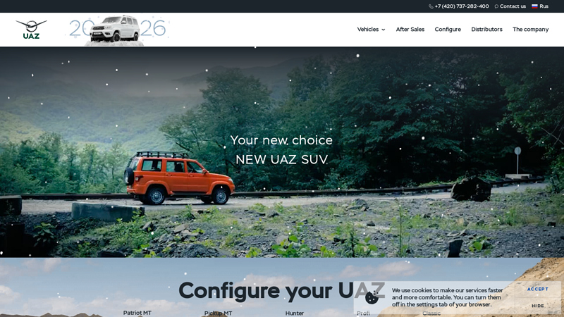 of UAZ (Ulyanovsk Automobile Plant)