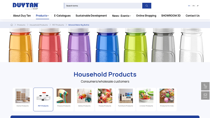 Official Duy Tan PET Plastic Bottles, Good Price