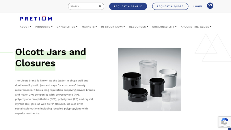 Olcott Jars and Closures