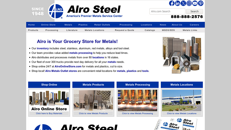 Online Metals Distributor