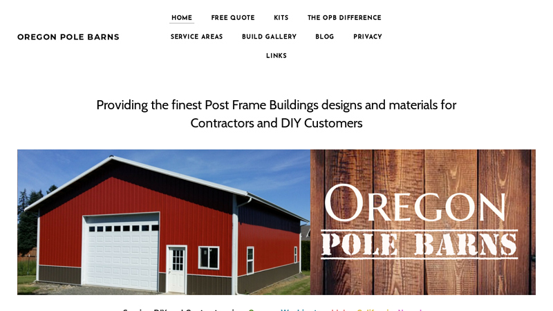 OREGON POLE BARNS