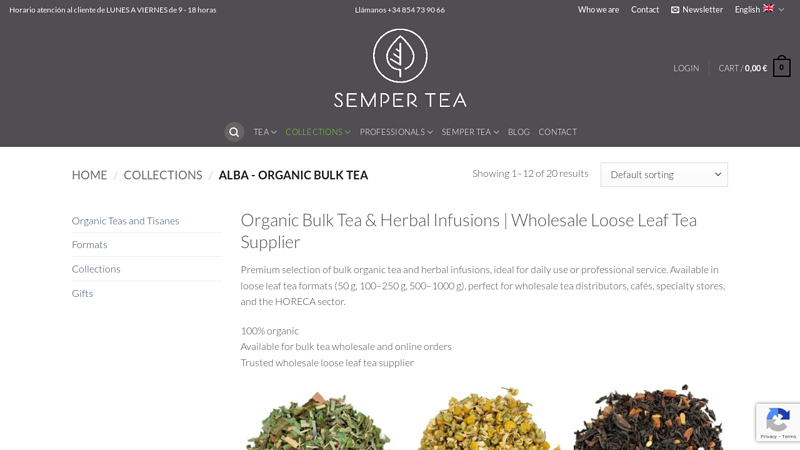 Organic Bulk Tea & Herbal Tea