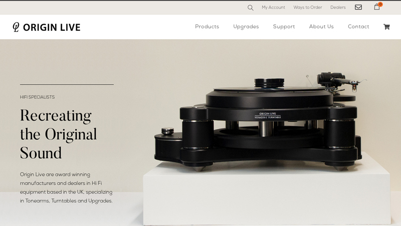 Origin Live Award Winning Hi Fi for Outstanding Performance
