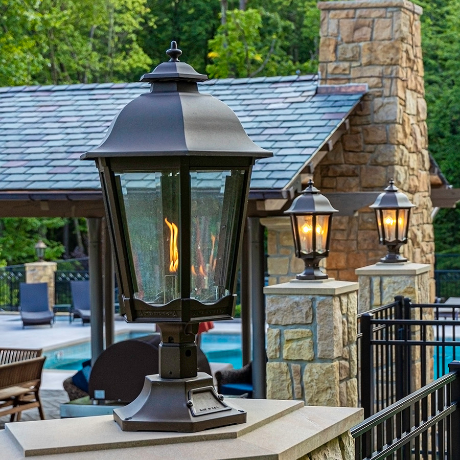 Outdoor Gas Lamps & Electric Lanterns