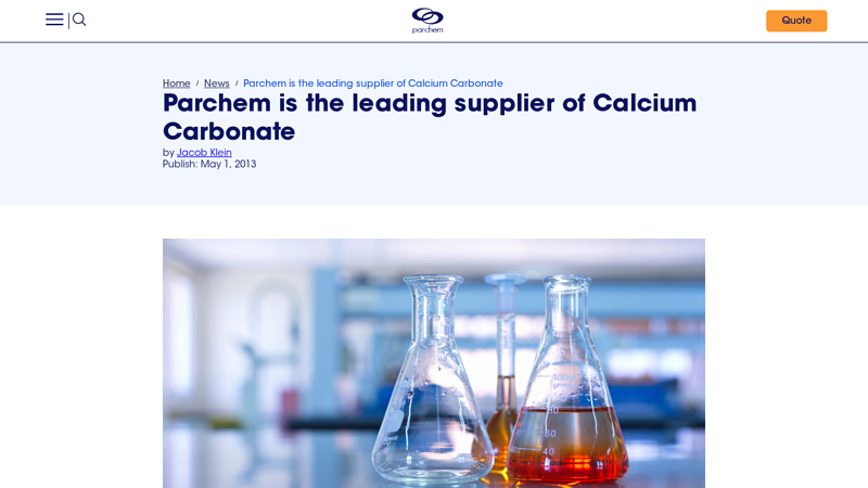 Parchem is the leading supplier of Calcium Carbonate