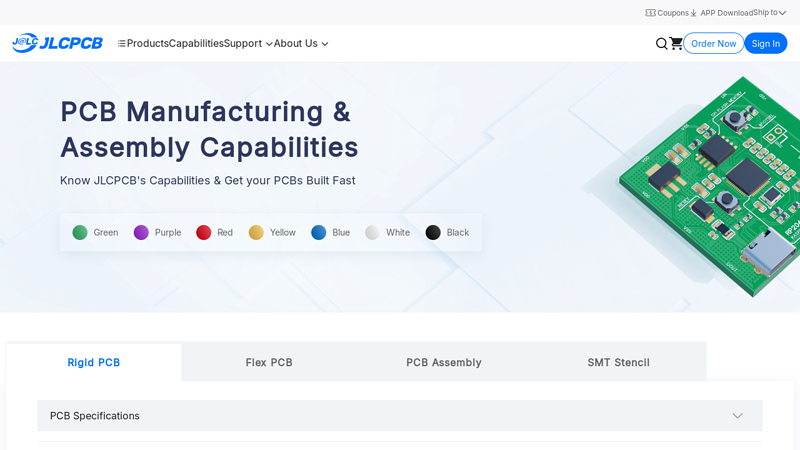 PCB Manufacturing & Assembly Capabilities