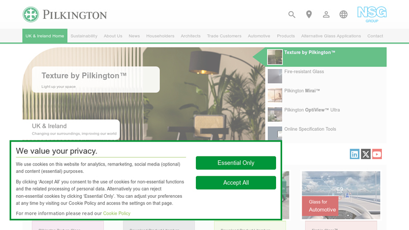 Pilkington United Kingdom and Ireland