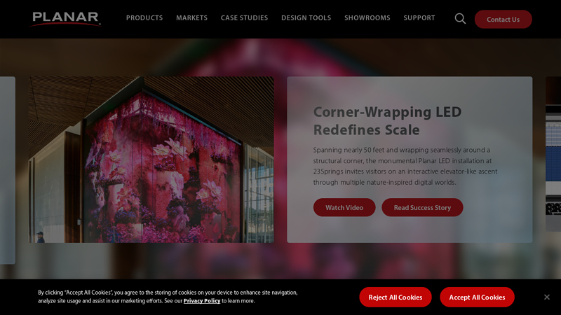 Planar LED & LCD Video Walls & Display Solutions